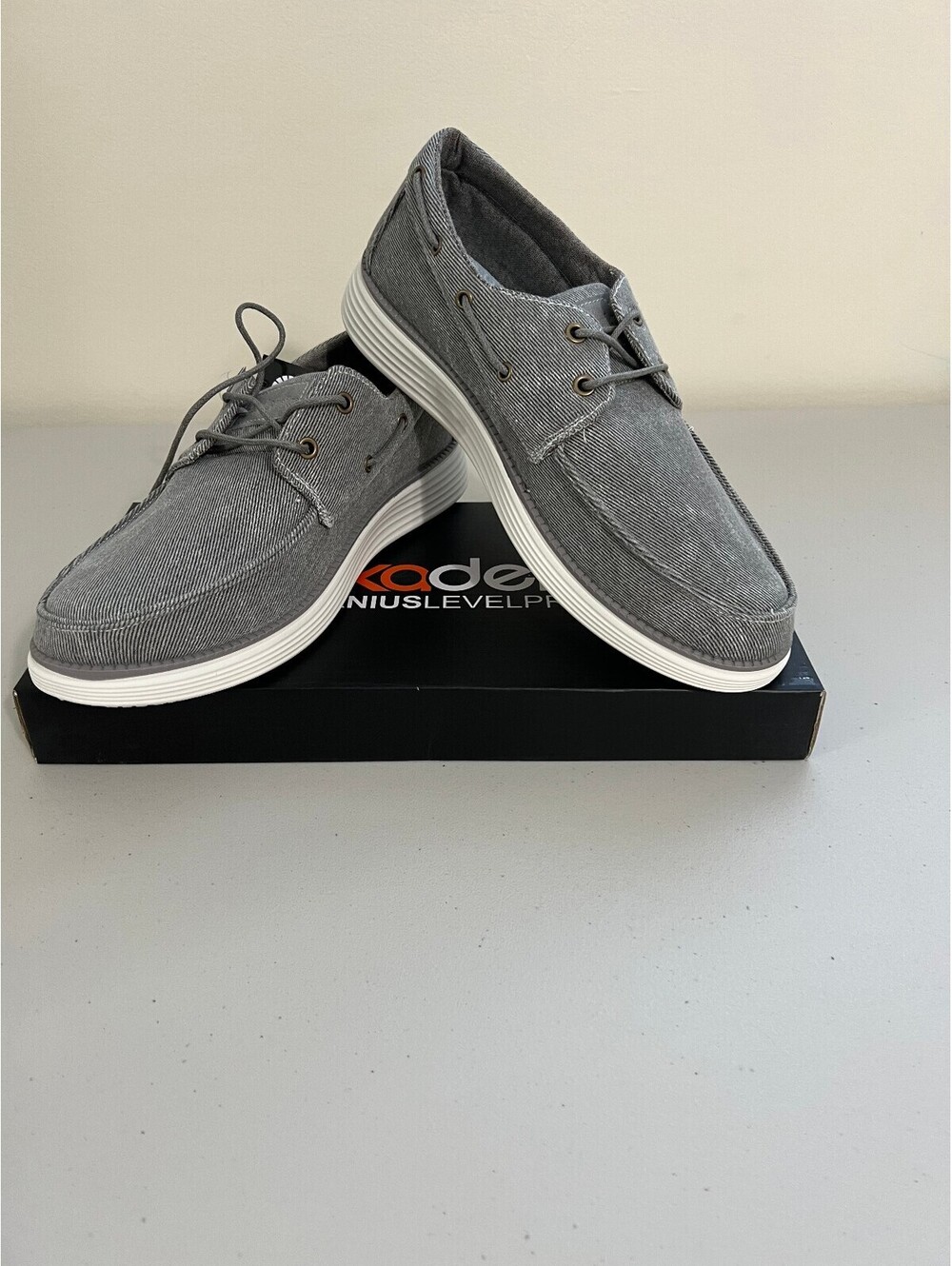 Akademiks Men's Knox Boat Shoes - Grey, Size, 10